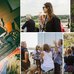 Photos of people mingling.