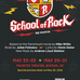Poster for event with the School of Rock logo and a QR Code.