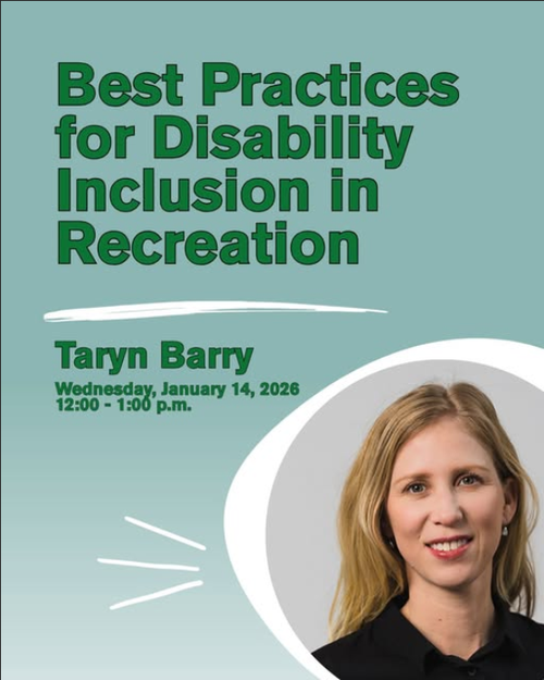 Visual Poster for the event with a headshot photo of Taryn Barry