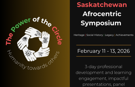 Poster for event with a image of holding handing in a circle