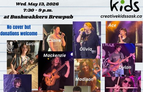 Poster for event with pictures of the performers.