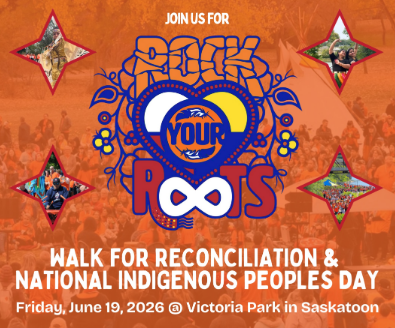 Poster for event with the Rock your roots logo in the centre.