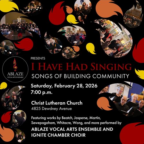 A poster image describing the concert