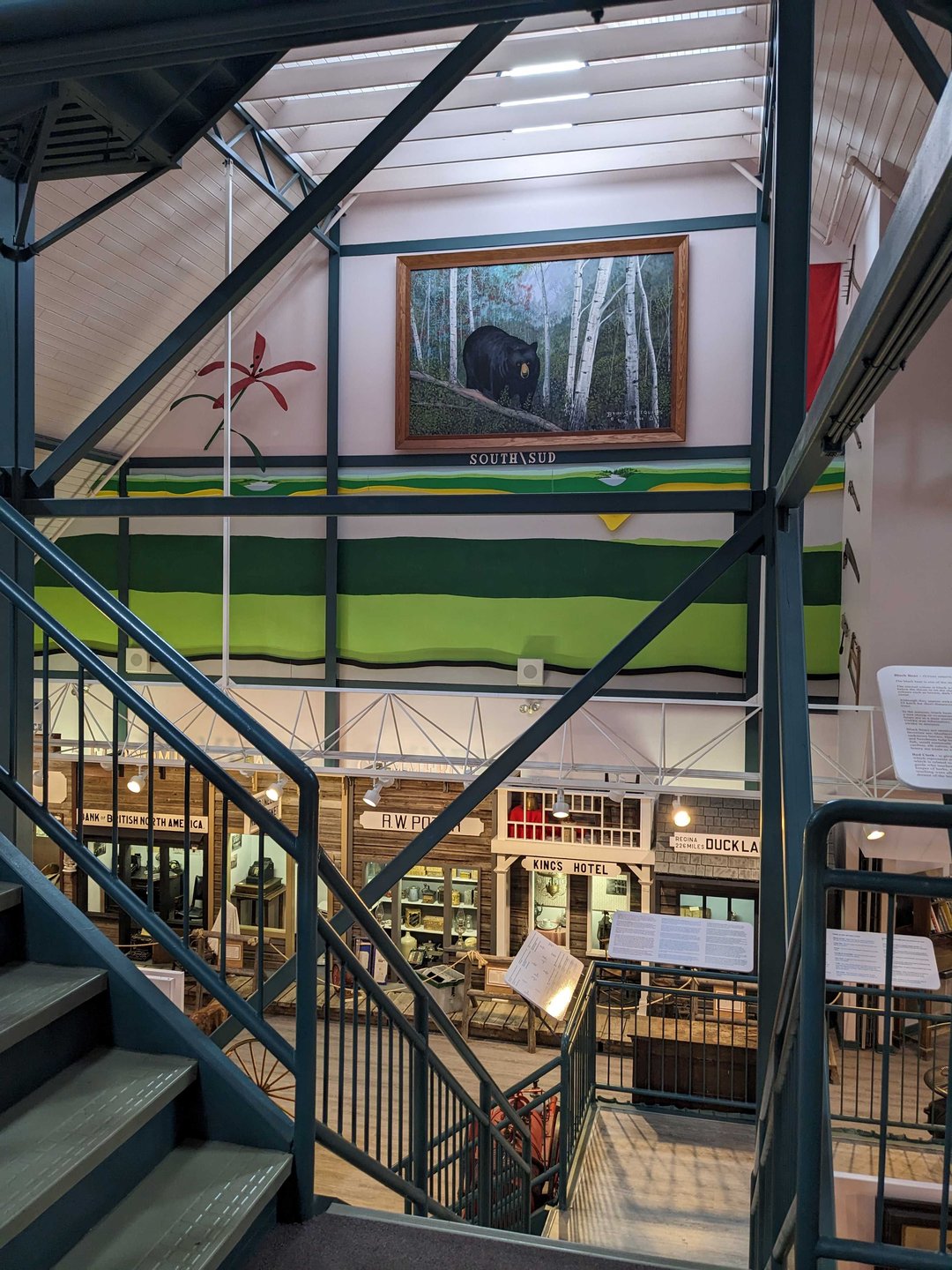 Photo of a staircase in the museum.