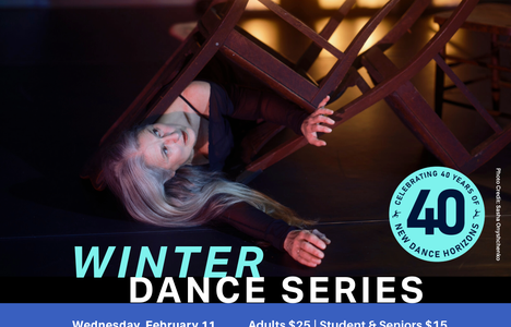 Poster for event with a picture of someone dancing