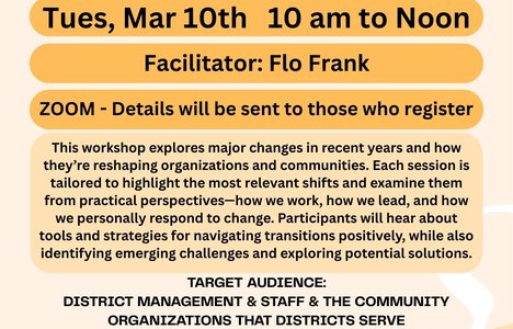 Poster for event with image of people stacking hands on top of each other.