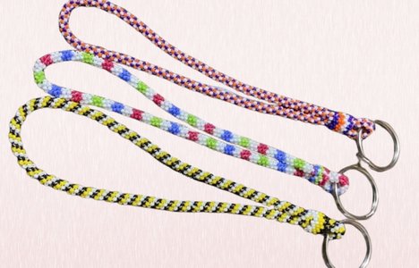 Photo of 3 beaded lanyards