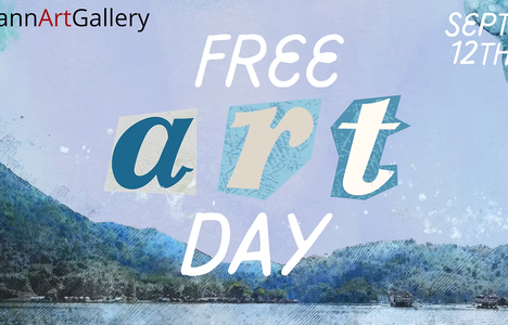 Poster for Free Art Day at Mann Art Gallery on 12 September.