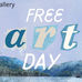 Poster for Free Art Day at Mann Art Gallery on 12 September.