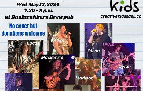Poster for event with pictures of the performers.