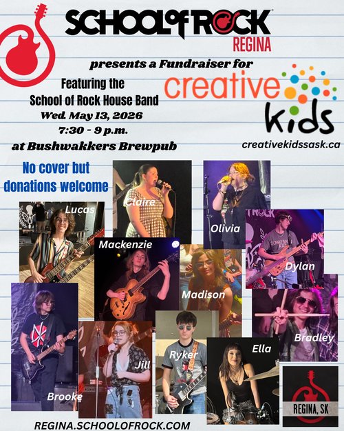 Poster for event with pictures of the performers.