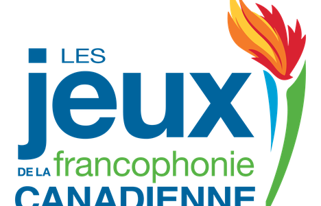 An image with the text in French Les Jeux de la Francophonie Canadienne