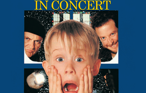 Poster of Home Alone from the movie with the image of Kevin screaming.