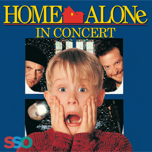 Poster of Home Alone from the movie with the image of Kevin screaming.
