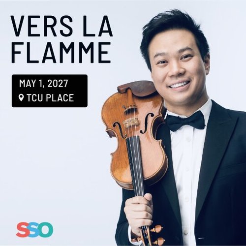 Photo of Judith Yan with a violin.