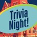 Poster for event with a image of a building with the words Trivia Night
