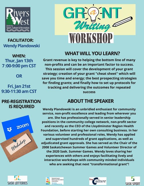 SaskCulture Event Grant Writing